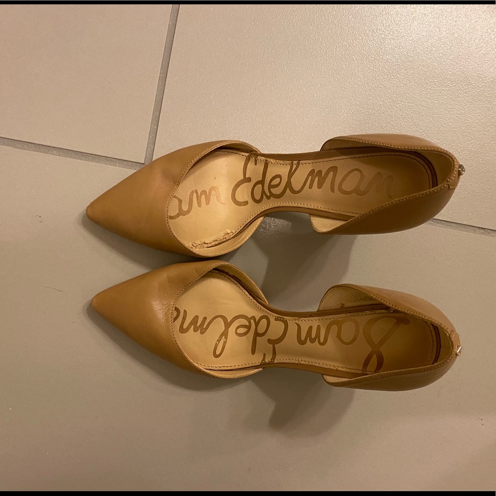Sam Edelman | Nude / Tan D’Orsay Pumps | Napa Leather